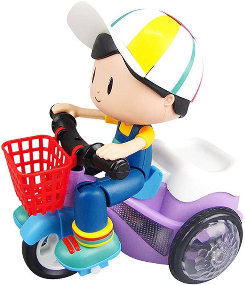 Rotating Stunt Tricycle Music Light Toy