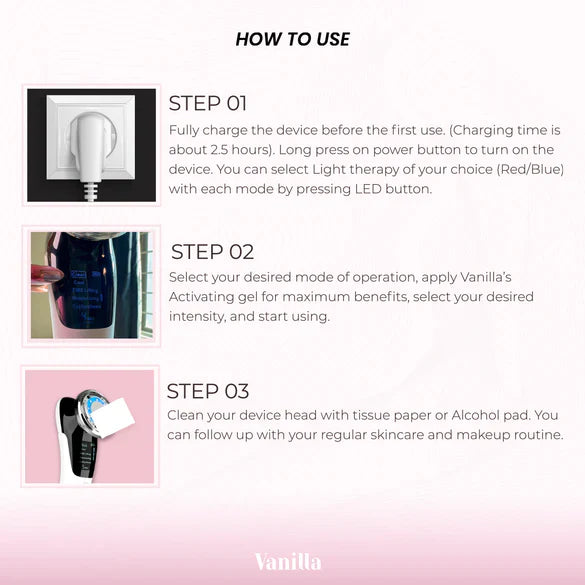 EMS Light Face therapy device