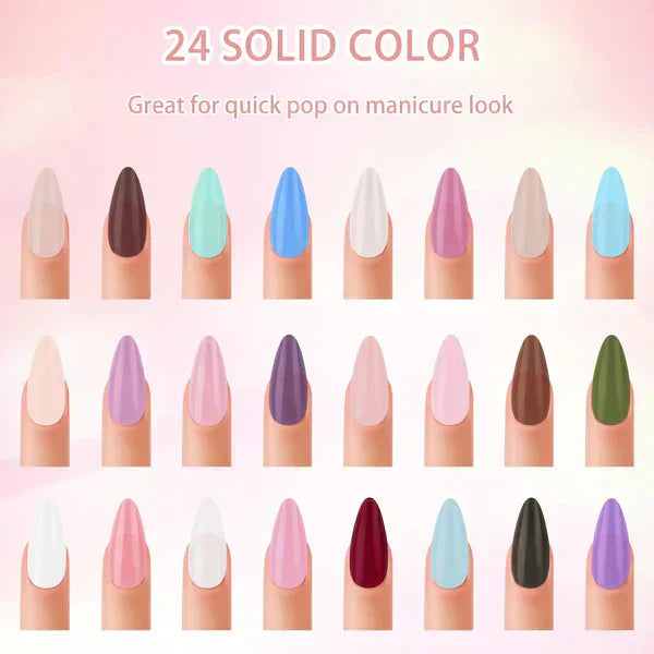 Artificial Nails Pack - 576 Nails With Glue