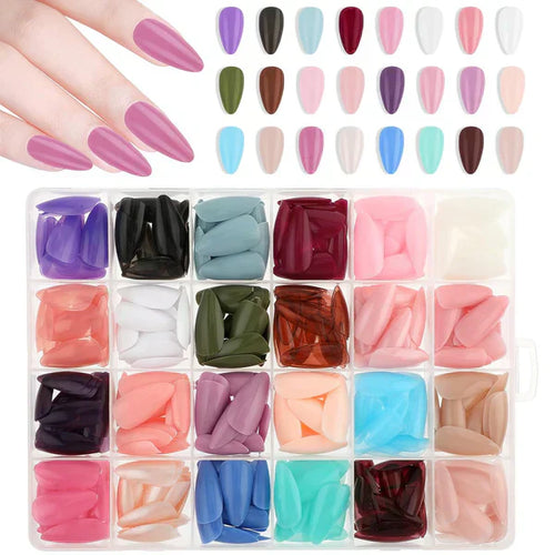 Artificial Nails Pack - 576 Nails With Glue