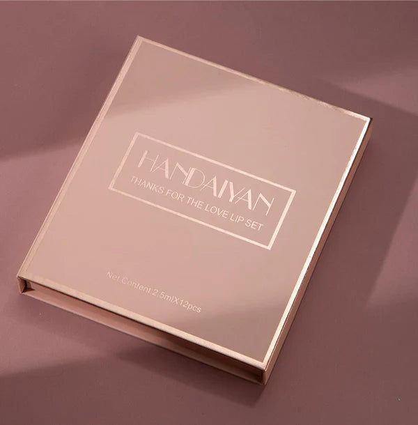 12-Piece Matte Liquid Lipstick & High Shine Lip Gloss Set – Waterproof, Long