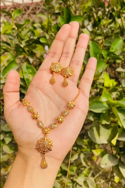 Gold Plated Neckless Set