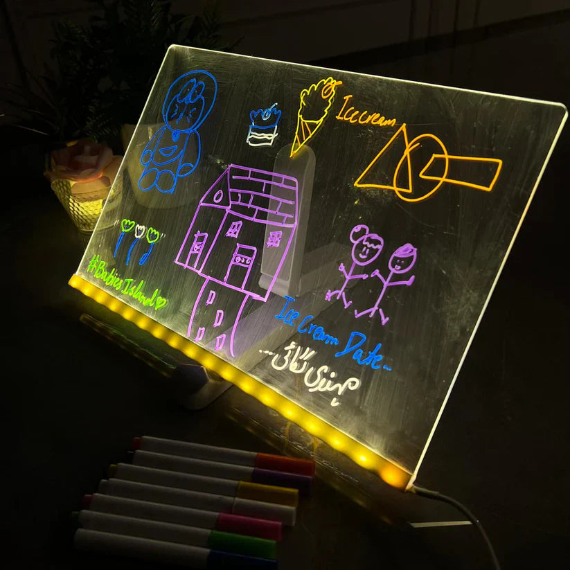 Multiple Color LED Writing Board - Large Size (Multiple Purpose)