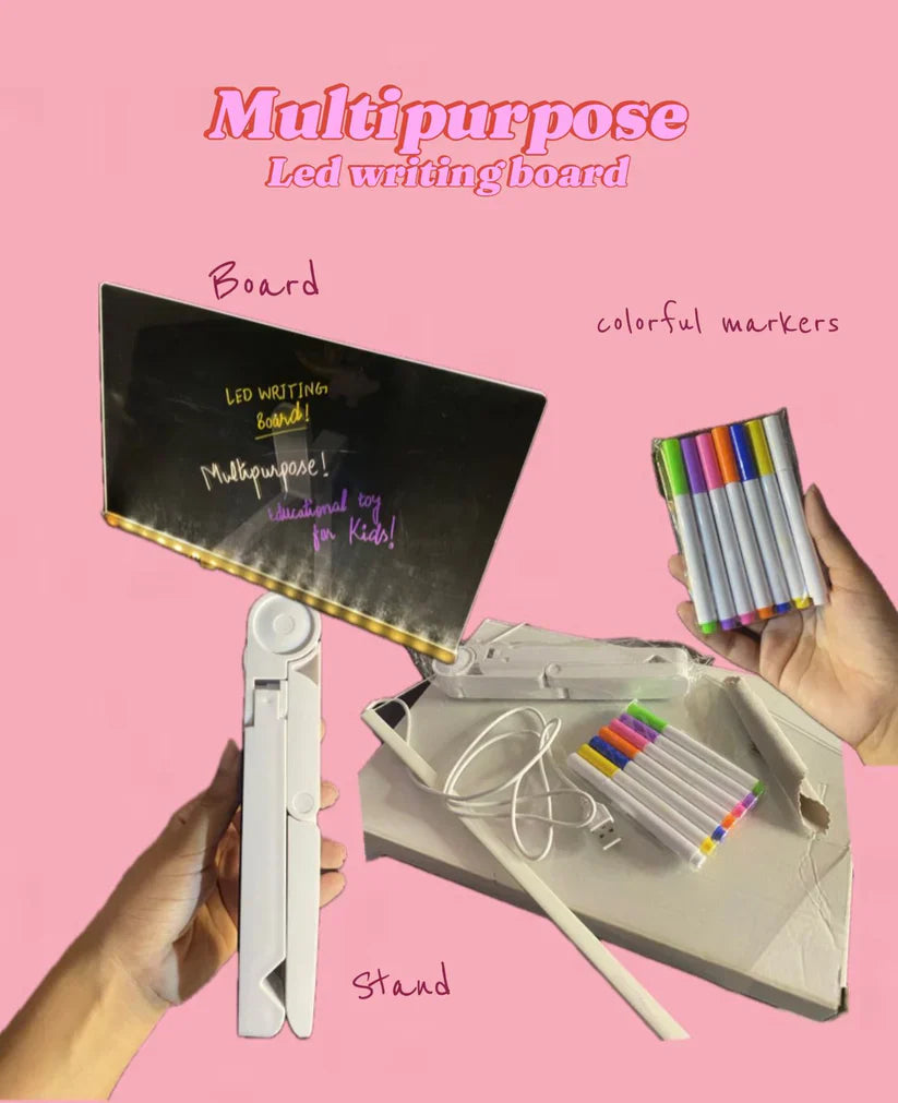 Multiple Color LED Writing Board - Large Size (Multiple Purpose)