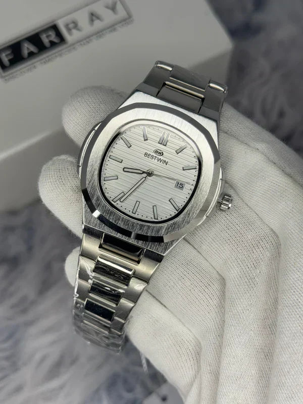 BESTWIN NAUTILUS DATE STEEL WATCH