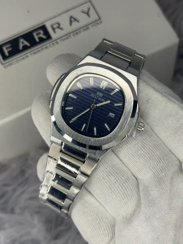 BESTWIN NAUTILUS DATE STEEL WATCH