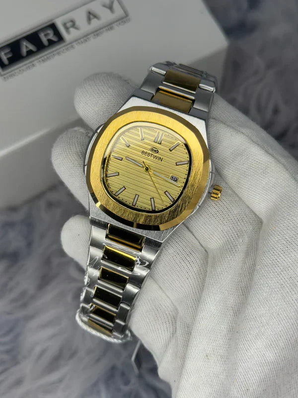 BESTWIN NAUTILUS DATE STEEL WATCH