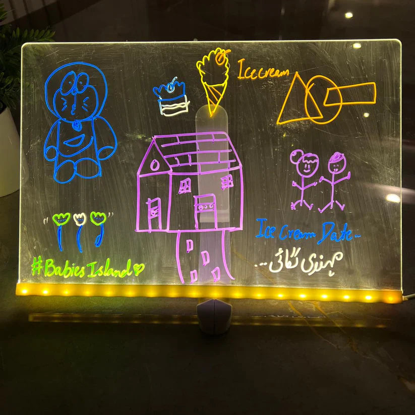 Multiple Color LED Writing Board - Large Size (Multiple Purpose)