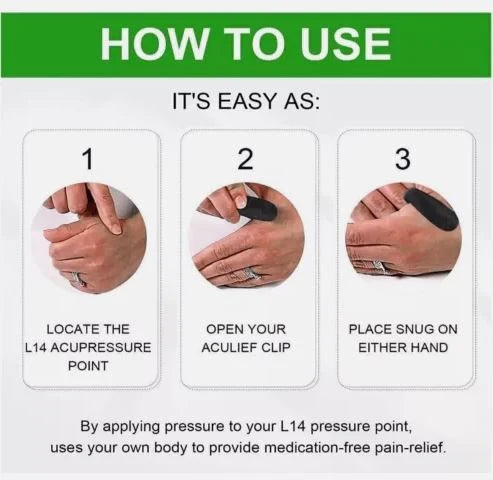 Sugar Control LI4 Acupressure Point Clip 1