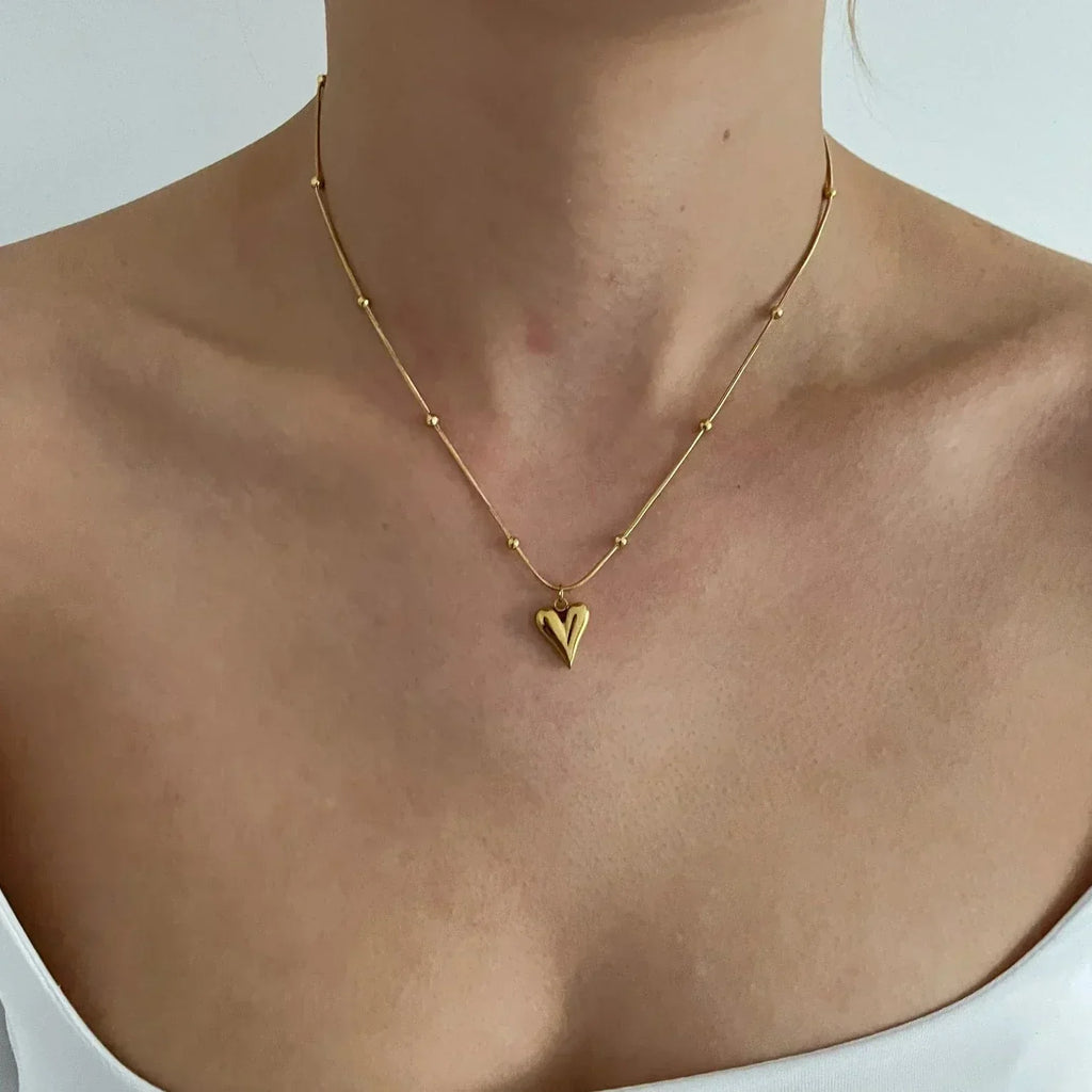 Heart chain necklace Set  ( Complete Set )