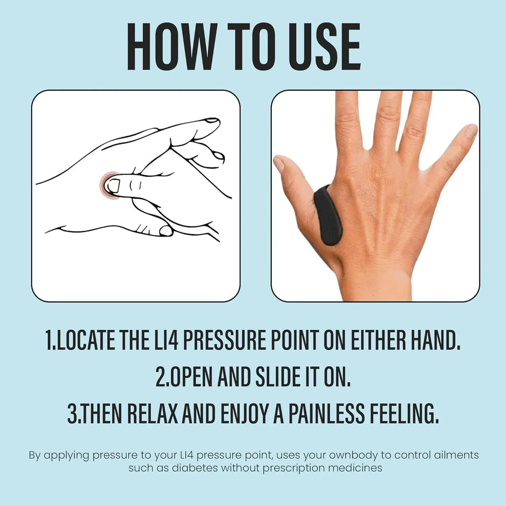 Sugar Control LI4 Acupressure Point Clip (Magnetic)